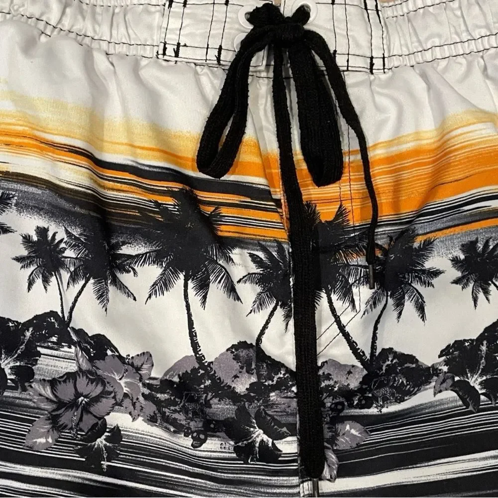 Burnside Men’s Board Shorts – Size Small – Vibrant Tropical Print NEW W/O TAGS